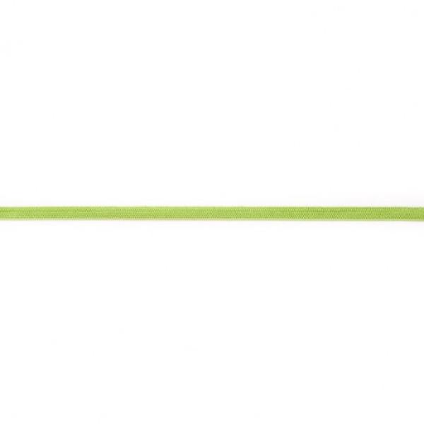 Wäscheband / Gummiband Breite 6 mm Dunkellime 2m Länge